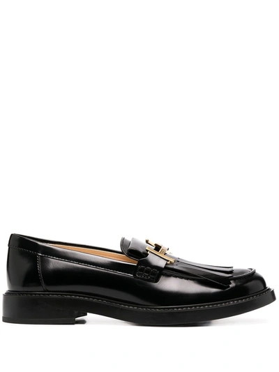 Tod's Mocassini 59c Frangia Doppia T In Black