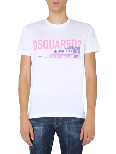 Dsquared2 Crew Neck T-shirt In White