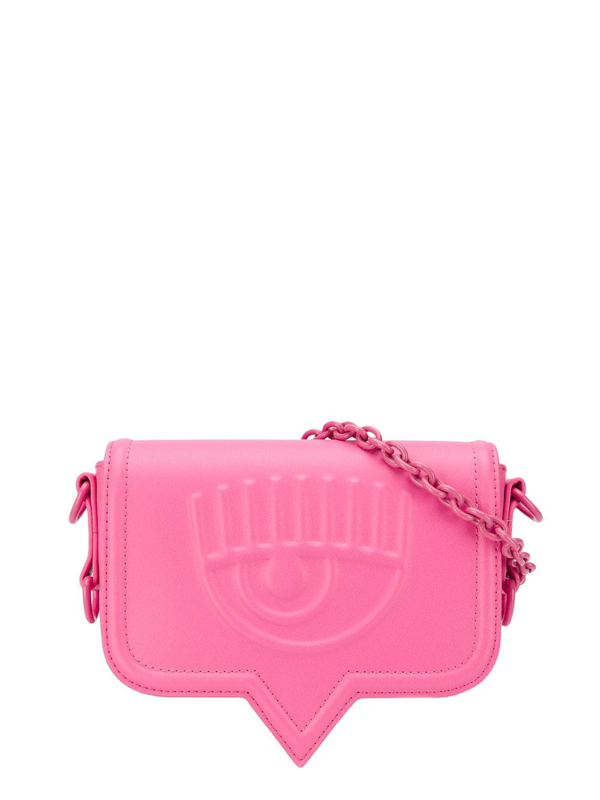 Chiara Ferragni Eyelike Small Shoulder Bag In Rose-pink Faux Leather ...