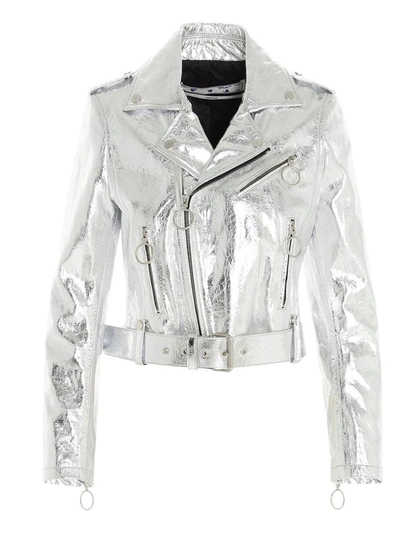 Off-white Women's Silver Outerwear Jacket