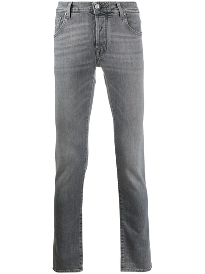 Jacob Cohen Slim-leg Mid-rise Jeans In Grey