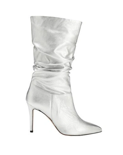 8 By Yoox Knee Boots In Silver