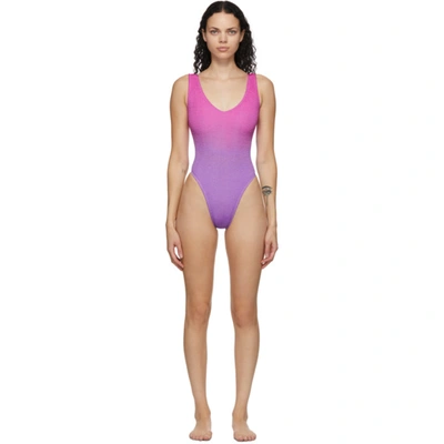 Bound By Bond-eye Purple & Pink 'the Mara' One-piece Swimsuit