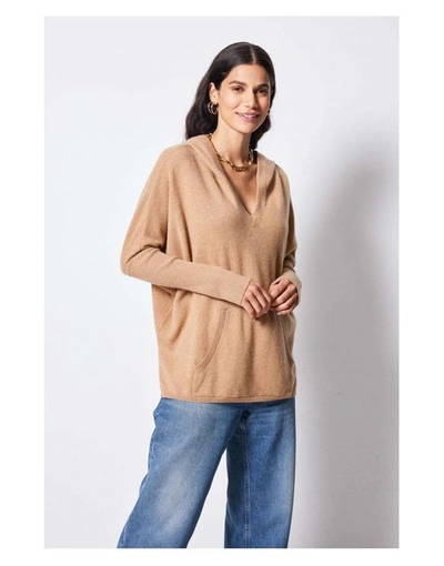 Not Shy Brown Cashmere Sweater In Neutral