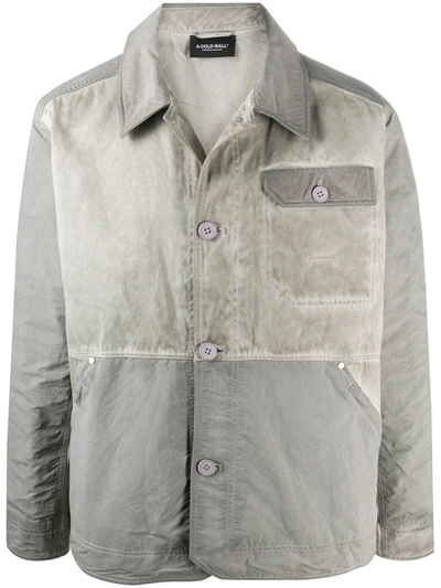A-cold-wall* Contrast Worn-look Jacket In Grey