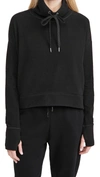 Sweaty Betty Harmonize Luxe Fleece Sweatshirt In Black