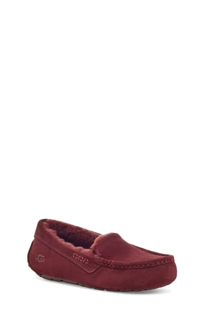 Ugg Ansley Water Resistant Slipper In Wild Grape Suede