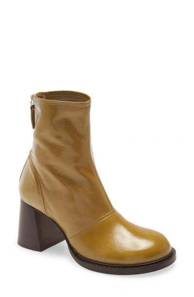 Topshop Milo Block Heel Bootie In Green