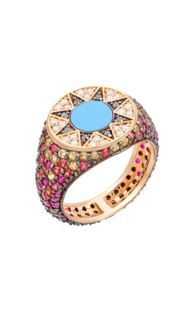 L'atelier Nawbar Women's Ibiza Ruby Element 18k Gold Pinky Ring In Red