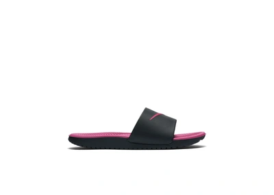 Pre-owned Nike Kawa Black Vivid Pink (gs) In Black/vivid Pink