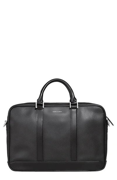 Hook + Albert Leather Briefcase In Black
