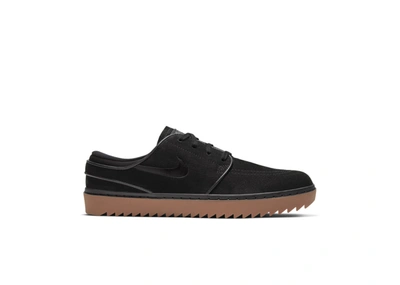 Pre-owned Nike  Janoski G Black In Black/gum Medium Brown/black