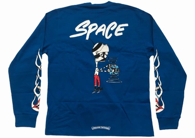 Pre-owned Chrome Hearts Matty Boy Space L/s T-shirt Blue