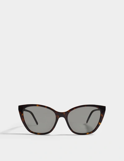 Saint Laurent Cat Eye Sunglasses In Printed