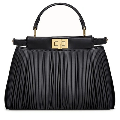 Fendi Peekaboo Iconic Mini Handbag In Noir