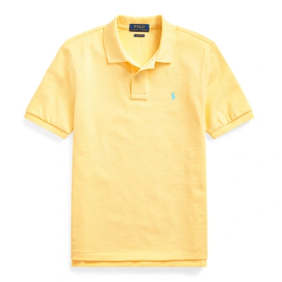 Polo Ralph Lauren Kids' Cotton Mesh Polo Shirt In Empire Yellow