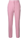 Msgm Pink Straight-leg Trousers
