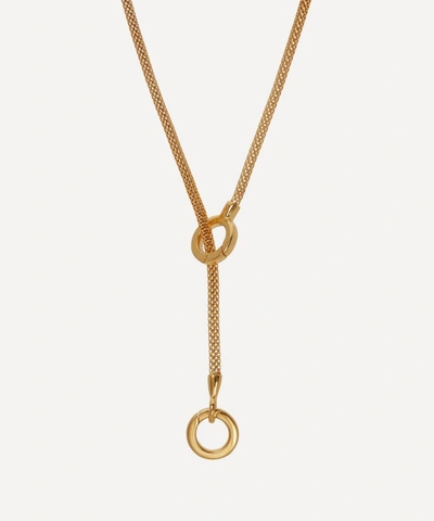 Monica Vinader X Doina Gold Plated Vermeil Silver Lariat Necklace