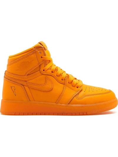 Nike Kids' Air Jordan 1 Retro Hi-top Sneakers In Yellow