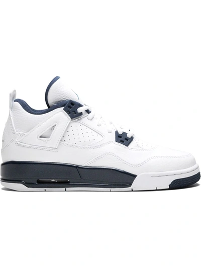 Nike Kids' Air Jordan 4 Retro Sneakers In White