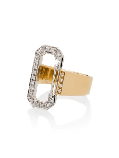 Eéra 18-karat Yellow And White Gold Diamond Ring In Yellow Gold