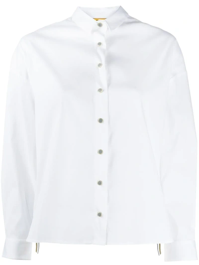 Peserico Boxy-fit Stripe Trim Shirt In White