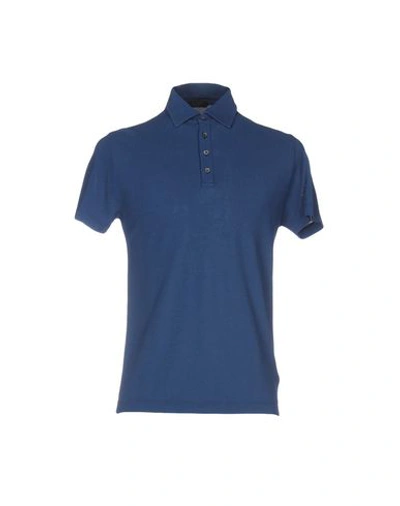 Zanone Polo Shirts In Deep Jade