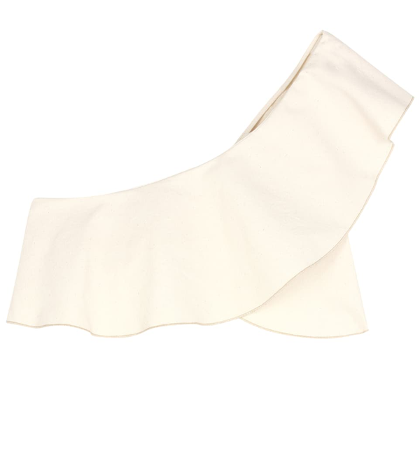 Isabel Marant Hayo One-shoulder Cotton-blend Cropped Top In White | ModeSens