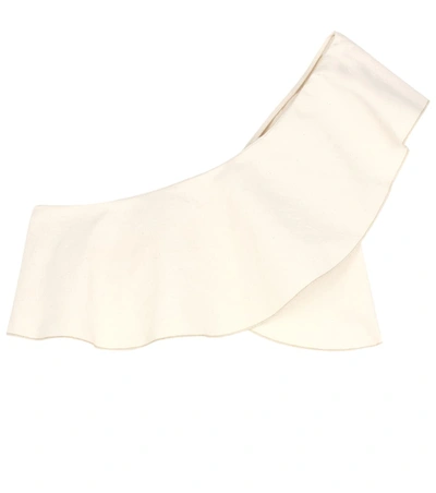 Isabel Marant Hayo One-shoulder Cotton-blend Cropped Top In Ivory