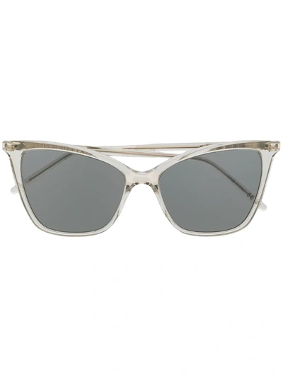 Saint Laurent Sl 384 Cat-eye Frame Sunglasses In White