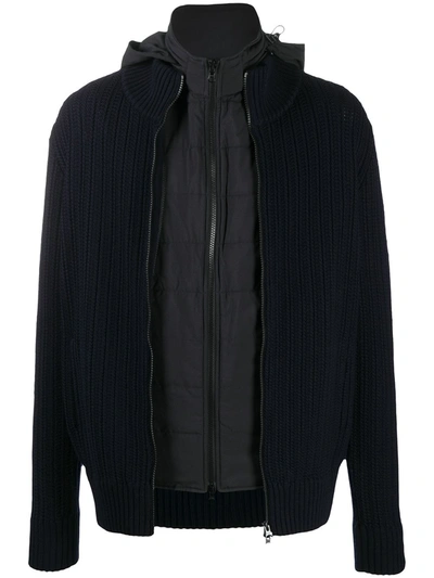 Fileria Zip-up Knitted Jacket In Blue