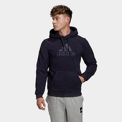 Adidas Originals Adidas Men's Sherpa Winter Hoodie In Black