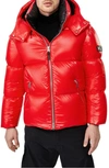 Mackage Kent Water Repellent Down Puffer Jacket In Red