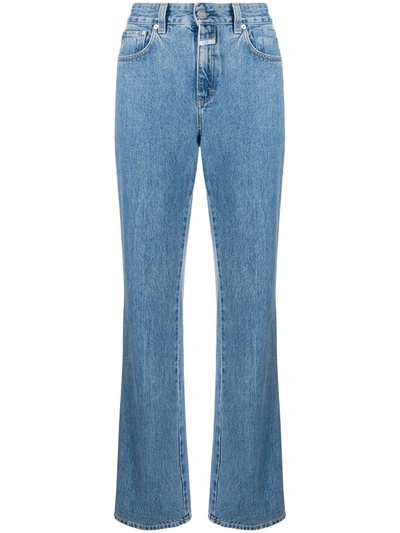 Closed High-rise Bootcut Jeans In Blue