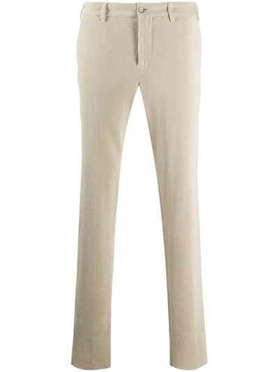 Pt01 Corduroy Straight-leg Trousers In Neutrals