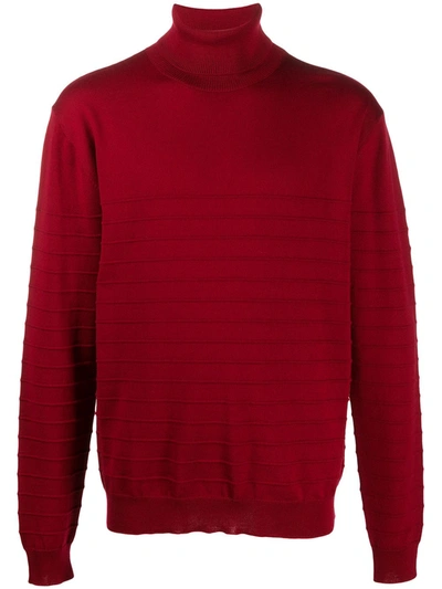 Barena Venezia Turtleneck Wool Jumper In Red