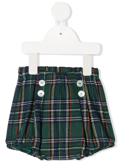 Siola Babies' High-waisted Bloomer Shorts In Green