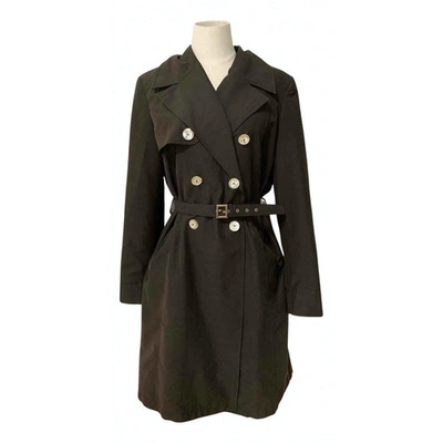 Pre-owned Fendi Trench Coat In Brown