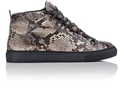 Balenciaga Python Arena High-top Sneakers | ModeSens