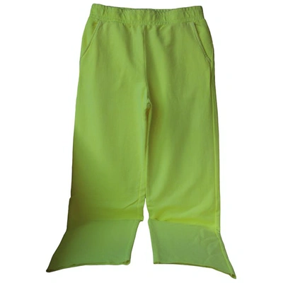 Pre-owned Cotton Citizen Trousers In Green