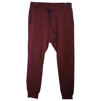 Pre-owned Cotton Citizen Trousers In Red