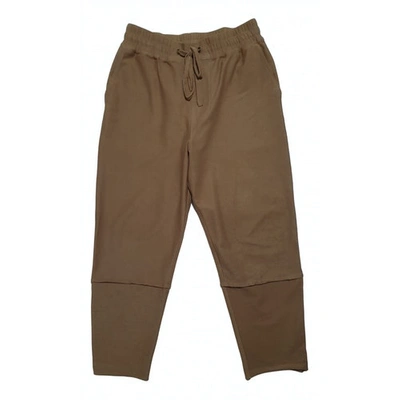 Pre-owned Drôle De Monsieur Trousers In Beige