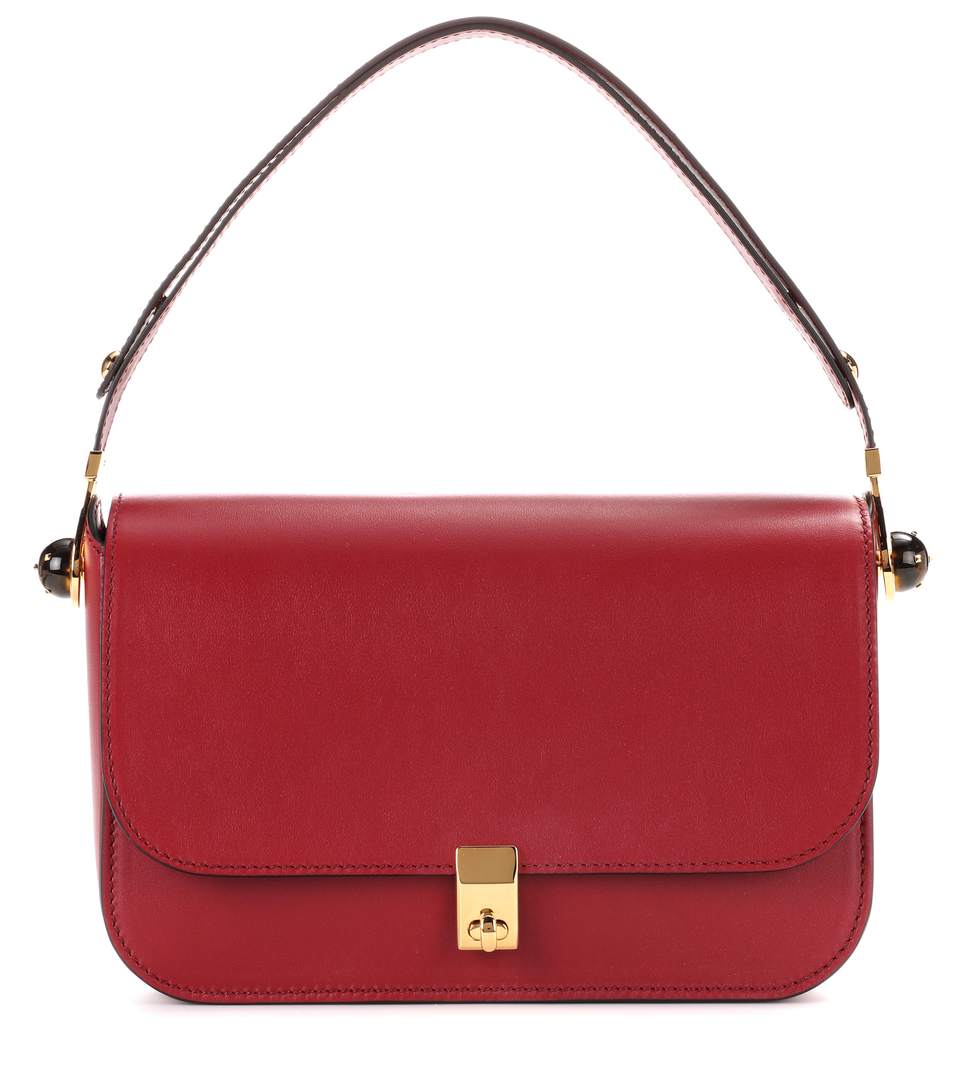 Valentino Garavani — Leather Handbag In Red | ModeSens