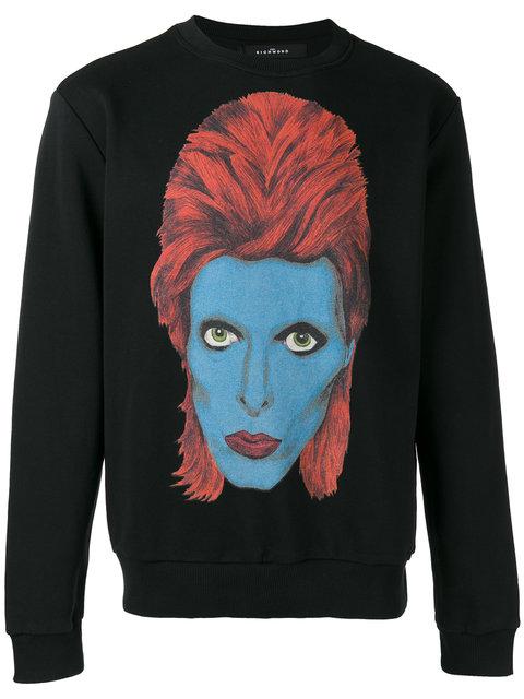 John Richmond David Bowie Sweatshirt In Black | ModeSens