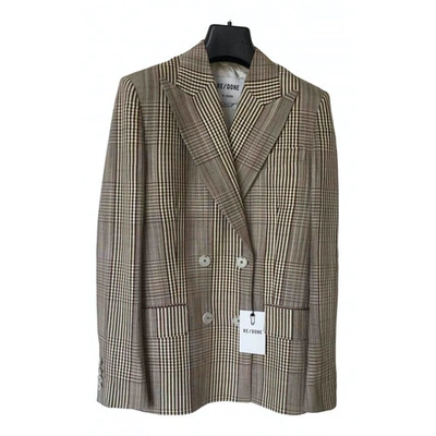 Pre-owned Re/done Suit Jacket In Beige