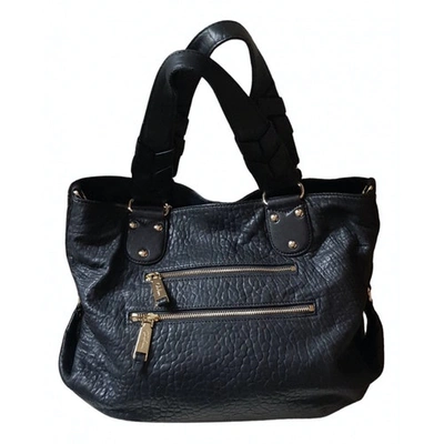 Pre-owned Cole Haan Leather Handbag In Black