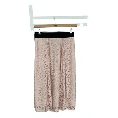 Pre-owned Milly Mid-length Skirt In Pink