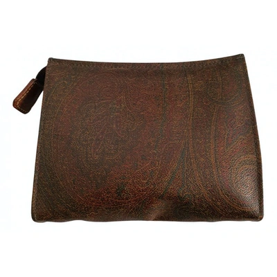 Pre-owned Etro Leather Clutch Bag