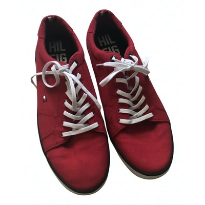 Pre-owned Tommy Hilfiger Lace Ups In Red