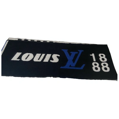 Pre-owned Louis Vuitton Cashmere Scarf & Pocket Square In Black
